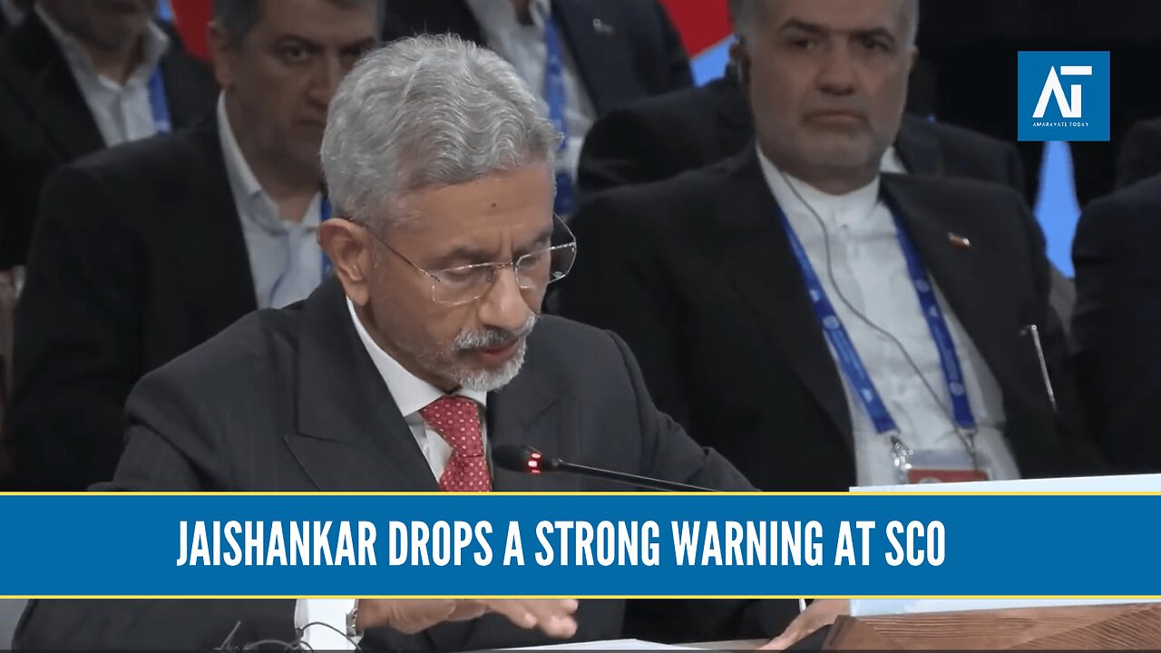 Jaishankar’s Sharp Message at SCO: Reform, Terror & New Global Vision | Amaravati Today