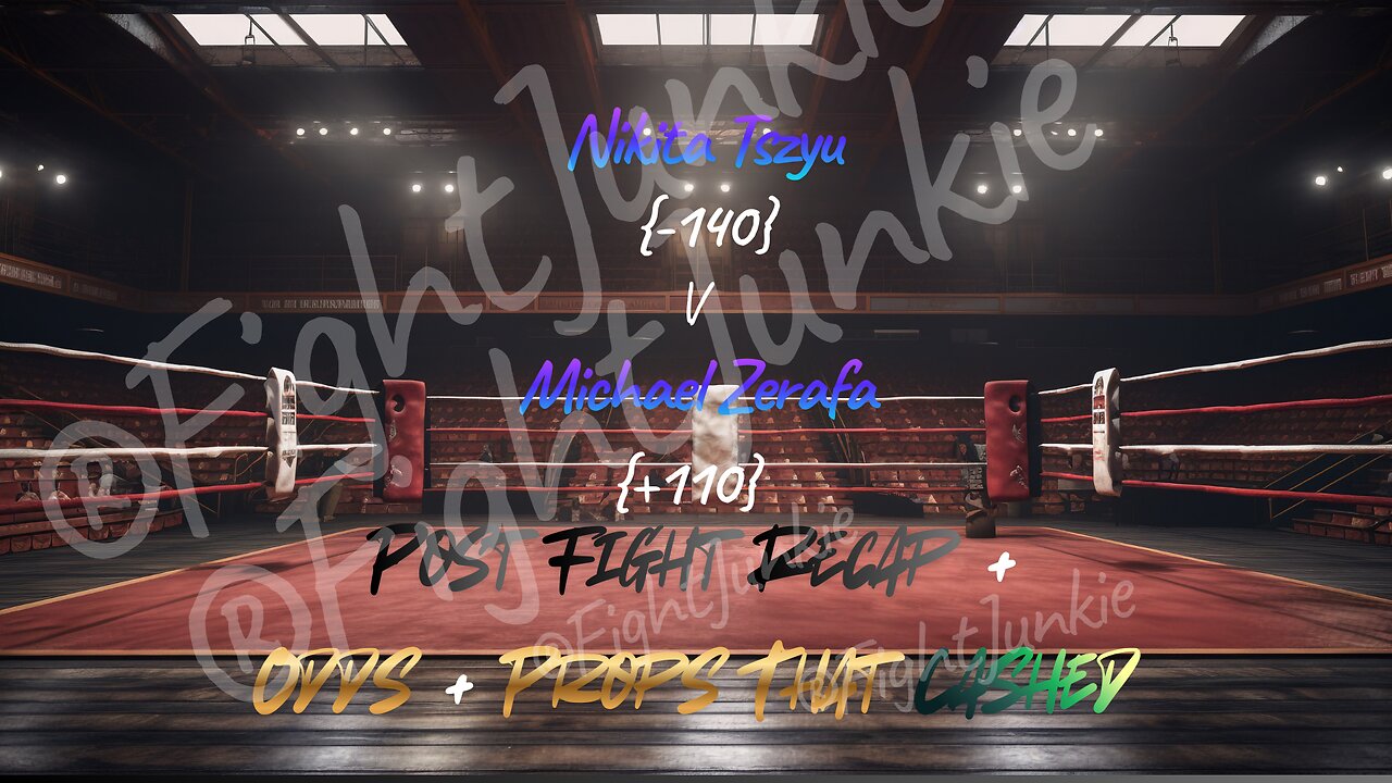 Bad Blood Nikita Tszyu V Michael Zerafa Ends In No Contest After Zerafa Pulls "I Can't See" Con!