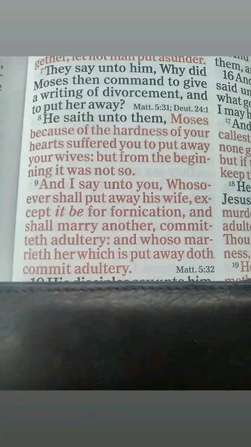 Matthew 19:7-9