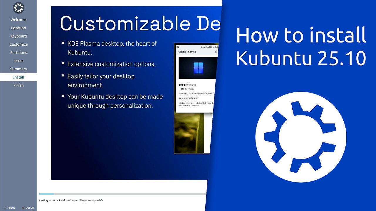 How to install Kubuntu 25.10