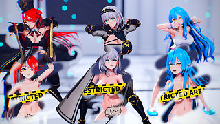 【MMD ホロライブ 4K60fps】《Houshou Marine (宝鐘マリン) Shirogane Noel (白銀ノエル) Yukihana Lamy (雪花ラミィ)》~《IRIS OUT》
