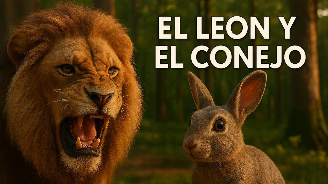 El León y el Conejo Astuto | Cuento con Moraleja | Historia Animada
