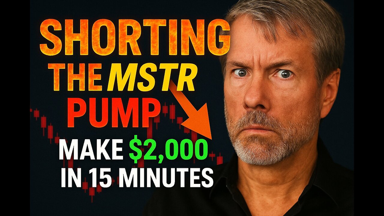 $2,000 in 3 Minutes Shorting Bitcoin #mstr MSTR PUMP CRUSH!