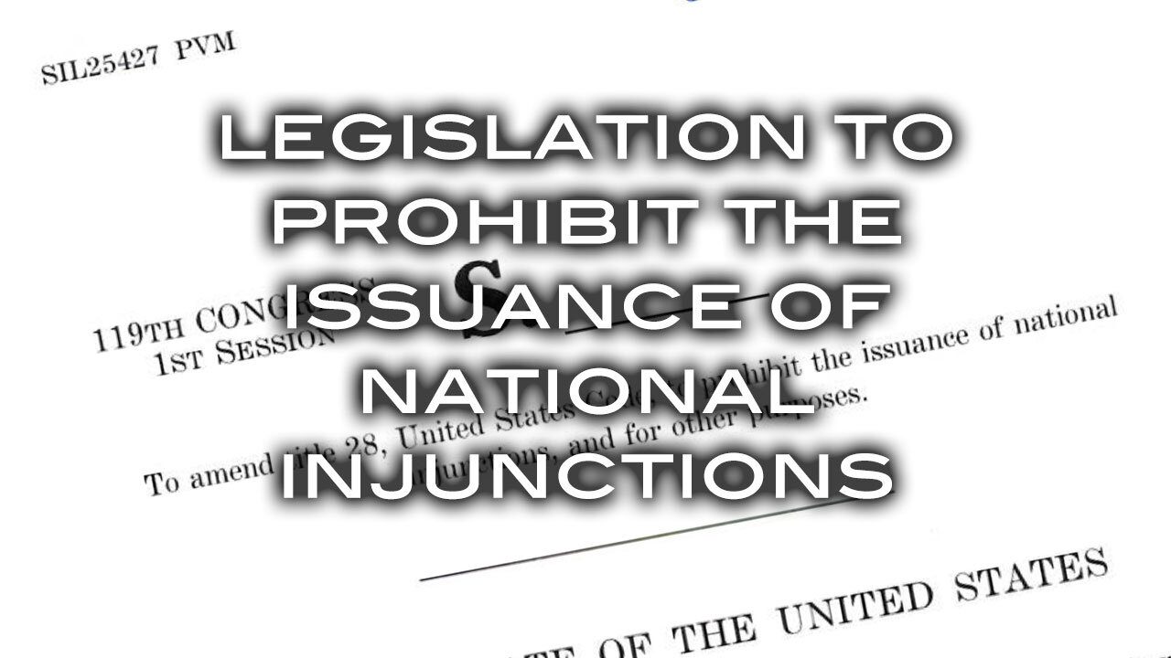 Legislation to Clarify the Scope of Judicial Relief