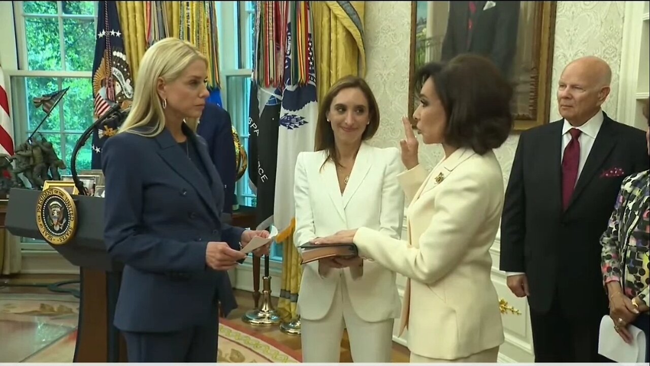 AG Bondi Swears In Judge Jeanine As Interim U.S. Attorney for D.C.