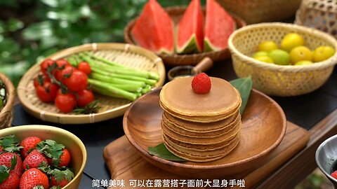 Sweet Morning Vibes with Berry Pancakes 🍓☀️🥞 #MorningDelight #PancakeLover #BrunchTime #FoodHeave