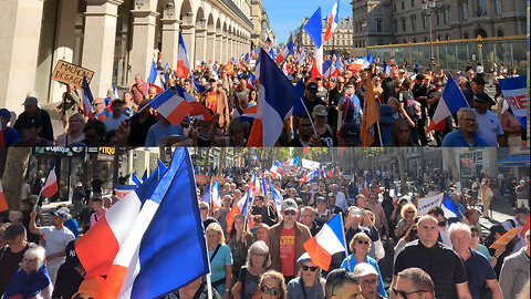 Manifestation 6 Septembre - #macrondestitution - Port Royal à Paris - #paix #frexit #nowar #peace