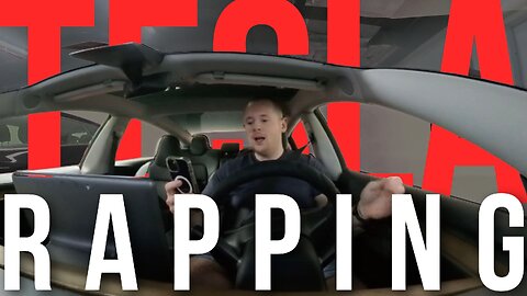 Rapping In The Tesla | Watch Me Write 3 Rap Verses 🚗