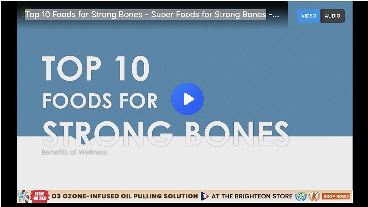 "Top 10 Super Foods for Strengthening Bones"