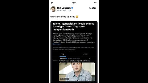 AEW Fans Are WRONG About Nick LoPiccolo Leaving Paradigm #shorts