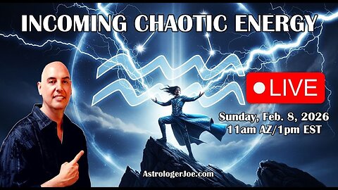 Incoming Chaotic Energy ! Solar Eclipse in Aquarius on the Way! - Astrologer Joseph P. Anthony