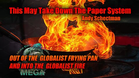 This May Take Down The Paper System | Andy Schectman | OUT OF THE GLOBALIST FRYING PAN, AND INTO THE GLOBALIST FIRE