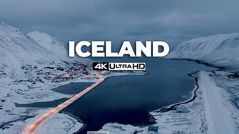 FLYING OVER ICELAND 30 minute Ambient Drone Film + Music for beautiful relaxation.
