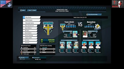 Based Sportsball 2025: Regular Season - Game #20 [Team Christ at Beewolves]
