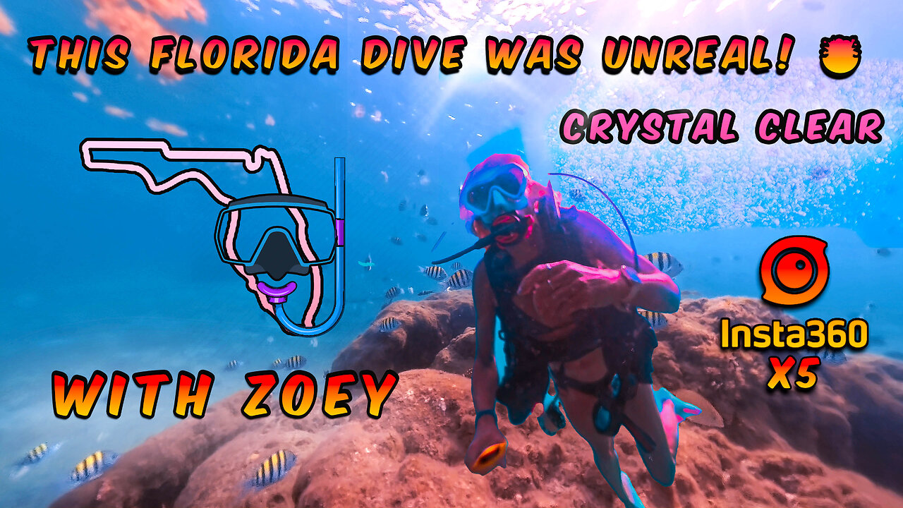 Scuba Diving Florida with Insta360 X5 | Crystal Clear 4K Underwater Footage