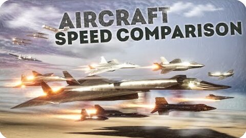 Speed Comparison 3D | Aircraft 🛩️