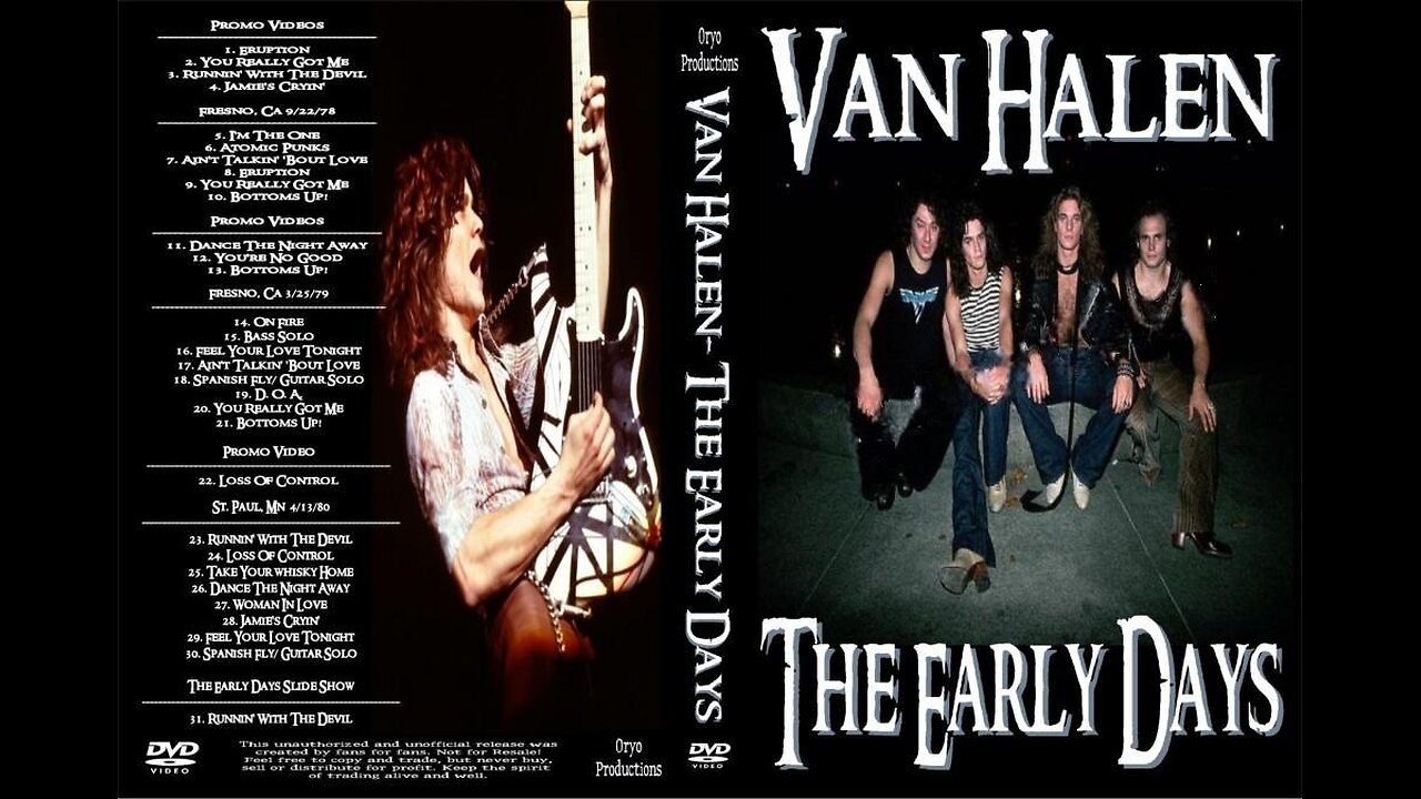 Van Halen - The Early Days! (1978 - 1980)
