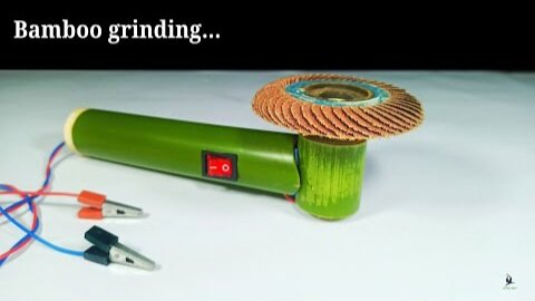 Simple way making bamboo grinding machine