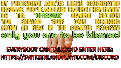🔴 BUT MUH AD READ!!! you created this in rumble gaming!