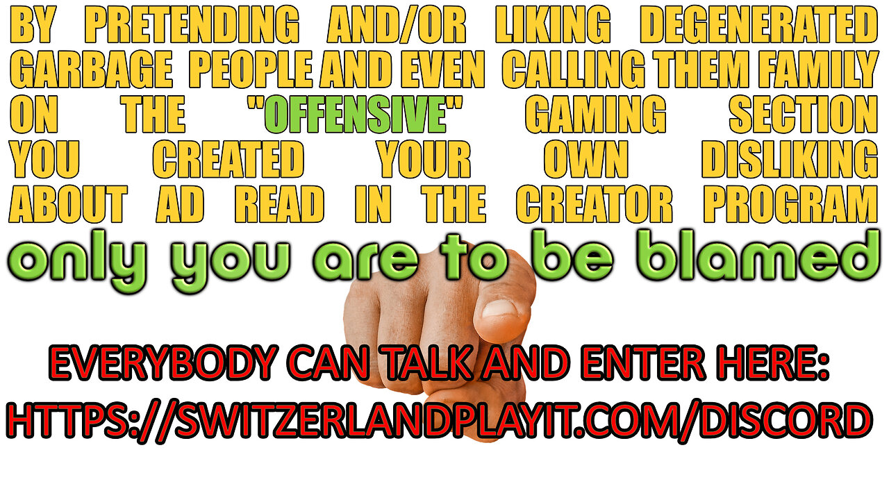 🔴 BUT MUH AD READ!!! you created this in rumble gaming!