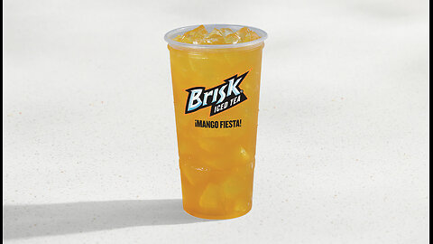 Taco Bells Brisk Mango Fiesta Iced Tea Review Bruh! #tacobell #soda #brisk #mango #tropical #tea