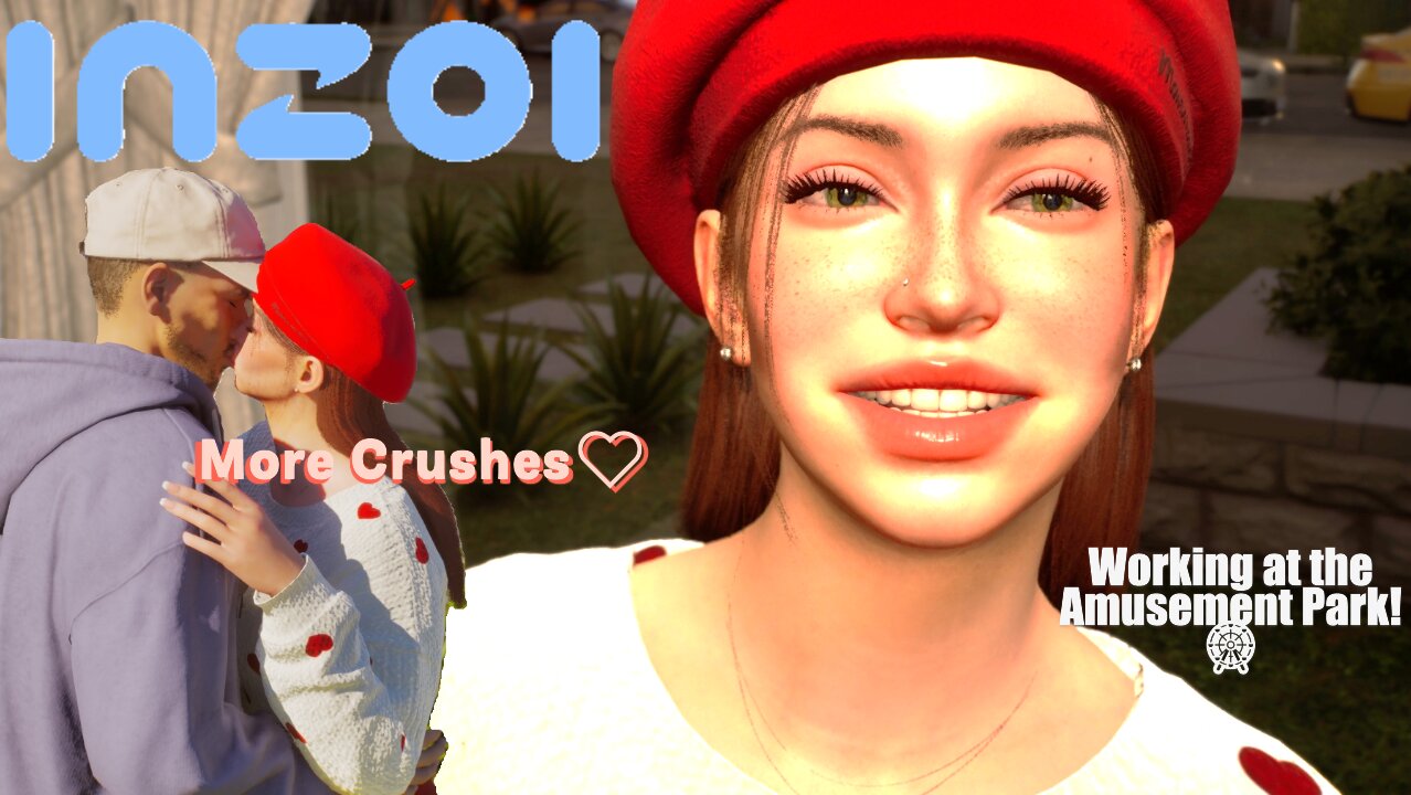 inZOI Gameplay with Lydia Hardin Part 2 - More Crushes❤️ & Working at the Amusement Park🎡