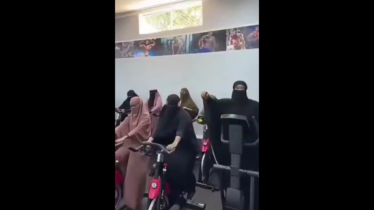 Gyming Wearing Burqa