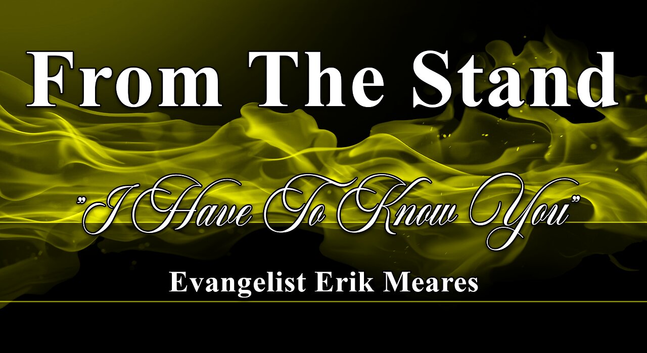 I Have To Know You | From The Stand | Erik Meares