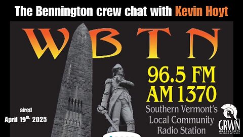 Kevin Hoyt joins the boys on WBTN - Southern Vermont Radio 96.5 AM