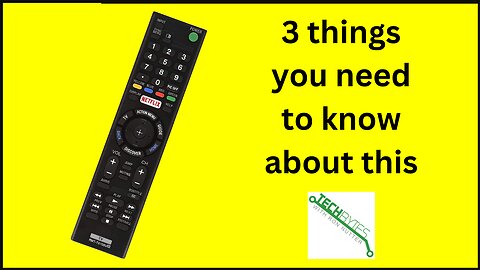 3 things to know about the RMT-TX100U Universal Remote Control for Sony-TV-Remote