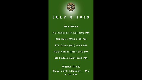 ⚾️ FREE MLB PICKS JULY 8 2025 ⚾️