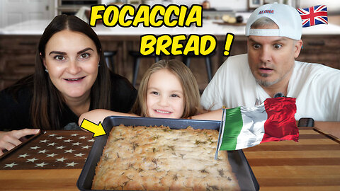 Brits Try Italian Focaccia Bread for the first time!