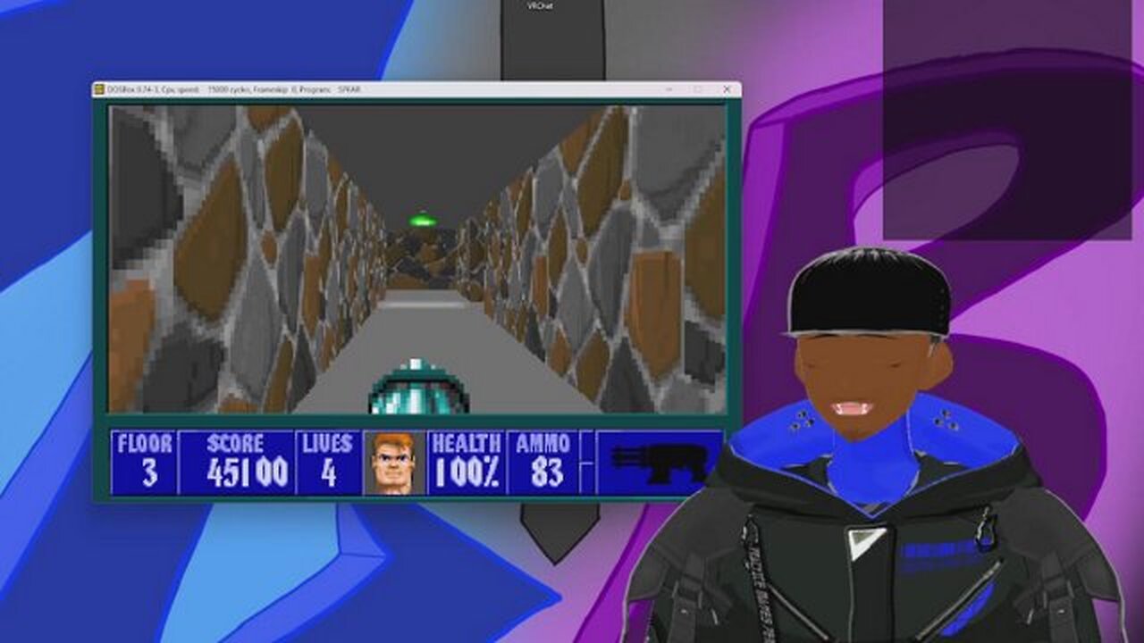 Time to kill N*Z*s(Wolfenstein 3D Prt 2)) #Vtuber !discord !socials🔴Pardner Push)