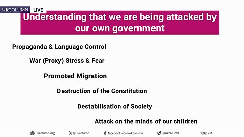 Understand That We Are Being Attacked By Our Own Government | UK Column News