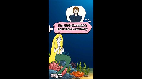 The Little Mermaid and The Prince Love Story 🧜‍♀️ #shorts #lovestory #animation