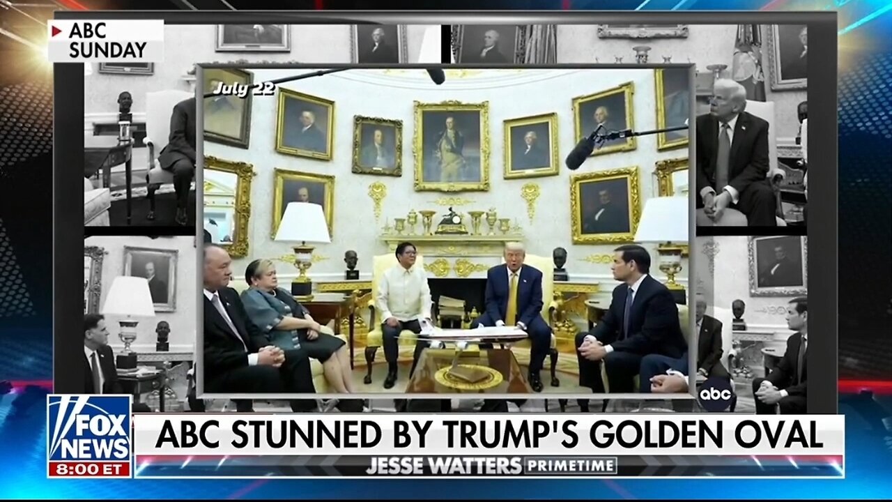 ABC Stunned By Trumps Golden Oval Office