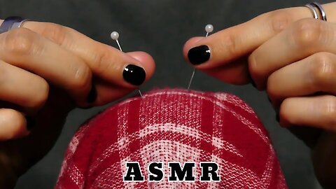 ASMR Towel Scratching with Pins (no talking)