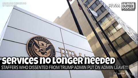 E2146: FEMA Employees Suspended After Warning Congress About Overhaul 8/27