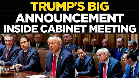 LIVE: Trump Shocks Cabinet with Explosive Military Promise