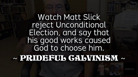 Matt Slick's "Boastful" Calvinism