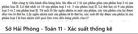 Sở Hải Phòng: Một công ty tiến hành dồn hàng hóa, lúc đầu có 2 lô sản phẩm gồm sản phẩm loại I và