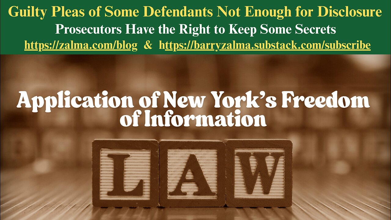 Guilty Pleas of Some Defendants Not Enough for Disclosure