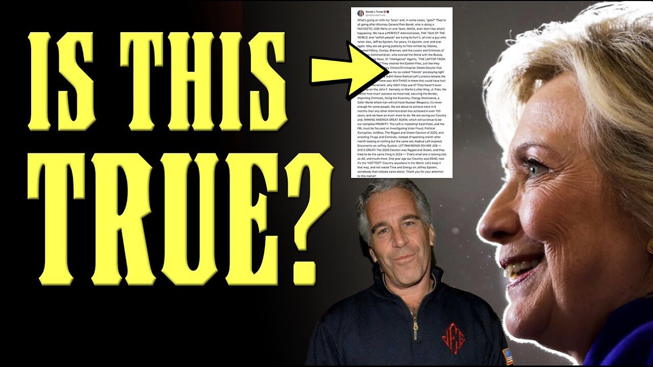 Trump Says EPSTEIN IS ALIVE / EXPOSES Hillary Clinton EPSTEIN LIST BOMBSHELL!!??