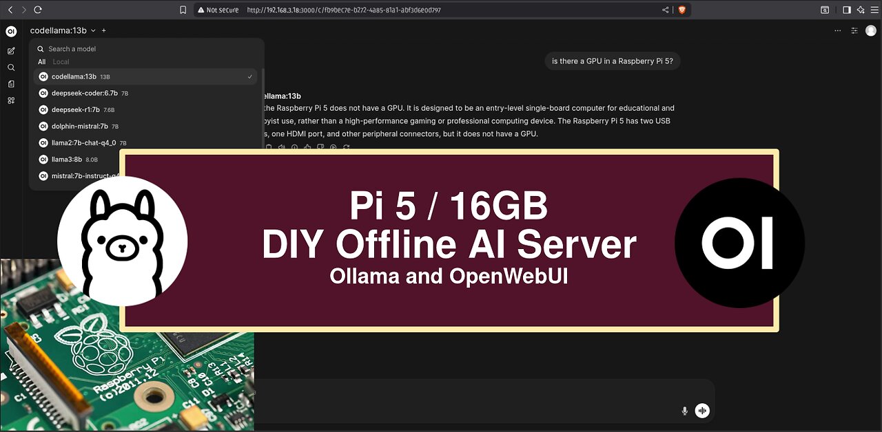 DIY Offline AI Server | Ollama + OpenWebUI on a Pi 5