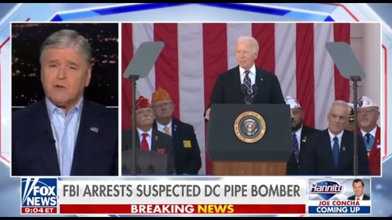 Hannity: Biden DOJ Tracked Down 1,500 People In Months — But Couldn’t Find Pipe Bomber in 4 YEARS
