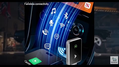 Wireless CarPlay Adapter, 2025 Upgraded 2-in-1 Mini Size CarPlay & Android Auto,