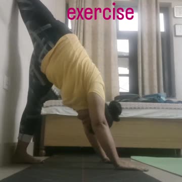 Self practice for leg 🦵 stretching.