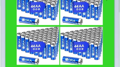 Pacote com 44 Pilhas Alcalinas AA 1Hora 1.5V Longa Duração