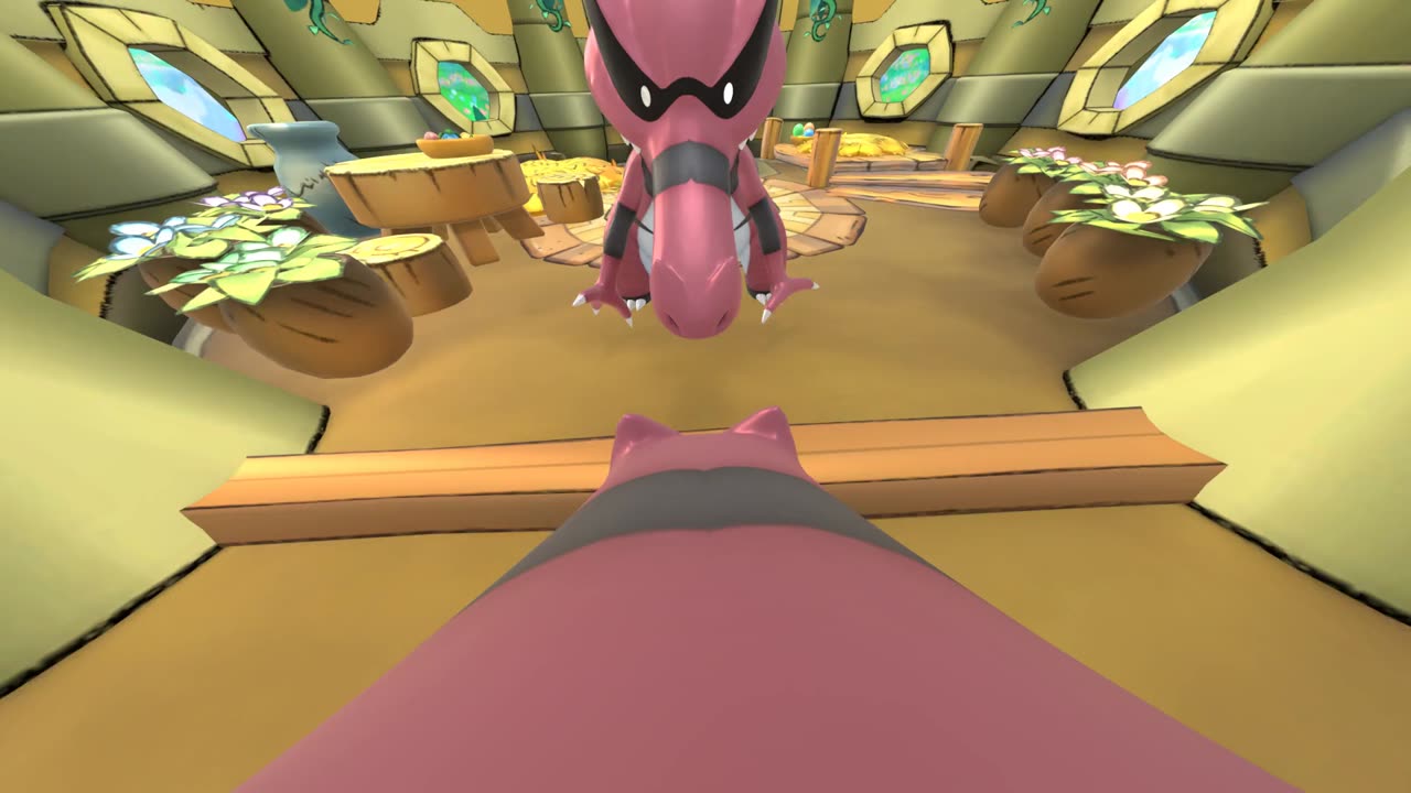 Krookodile First Person Mirror POV Post Transformation Pokemon Mystery Dungeon Animation