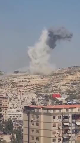 TOASTED Last night our time Israel ni66er jews demolished the Capital Building in Damascus, Syria!